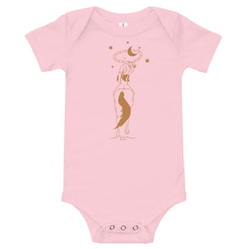 Fanny Ropes the Moon Baby Onesie - Pink
